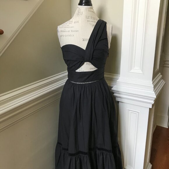 A.L.C. Black Cut-Out Maxi Dress - Picture 5 of 13